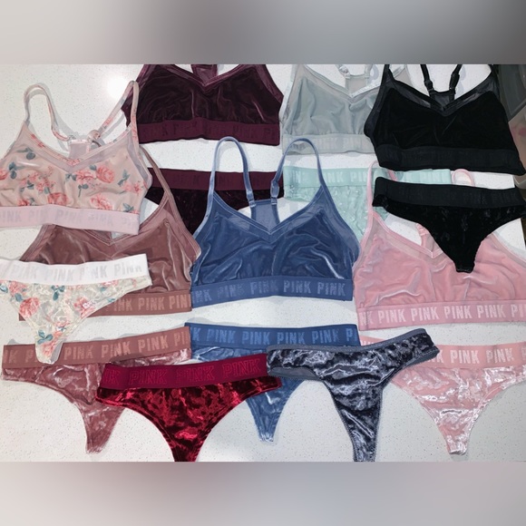 Victoria’s Secret PINK Velvet Bralette and Panty Bundle - Picture 6 of 16